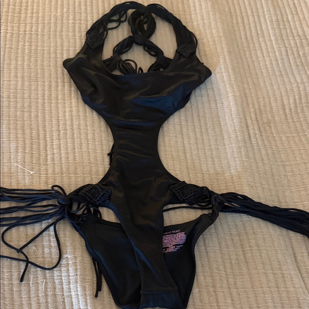 Black Cutout One-Piece Swimsuit